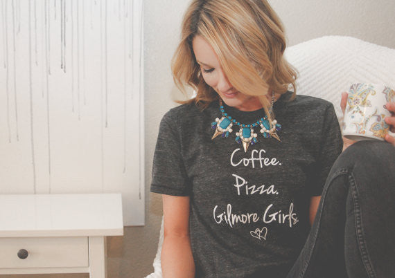 Coffee.Pizza.Gilmore Girls Unisex Tee